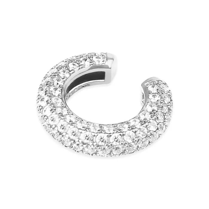 [S925] Donut Ear Cuff (Silver)