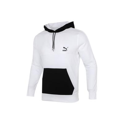 Puma Loose-Fit Sport Hoodie Men Tops White 534158-52