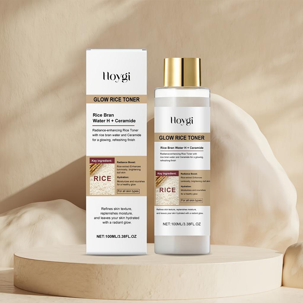 Rice Essence Facial Moisturizing Toner Glowing Skin Wateroil Balancing Essence Revitalizing Skin Dullness