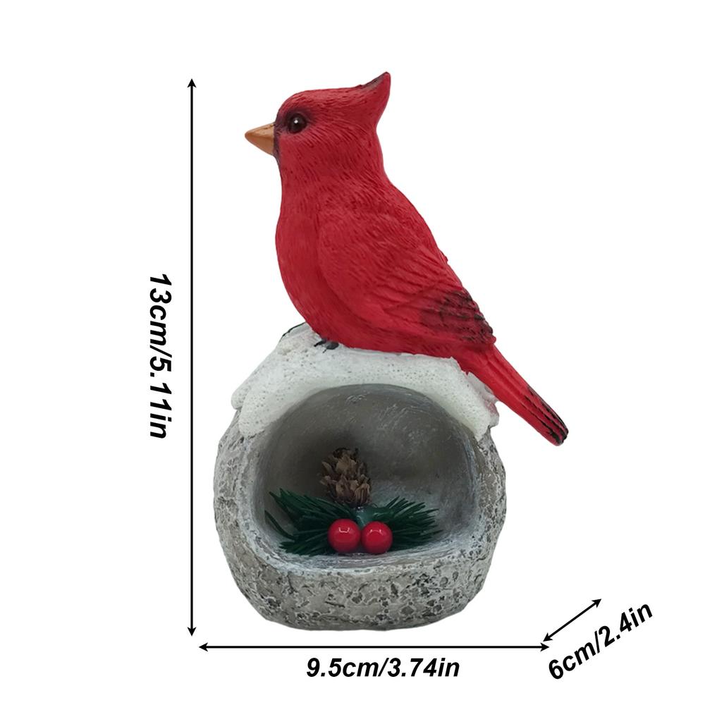 

Статуэтка красных птиц, имитация поделок, статуэтка красных птиц из смолы, маленькие красные перья, поддельные птицы для сада, книжной полки, детской комнаты