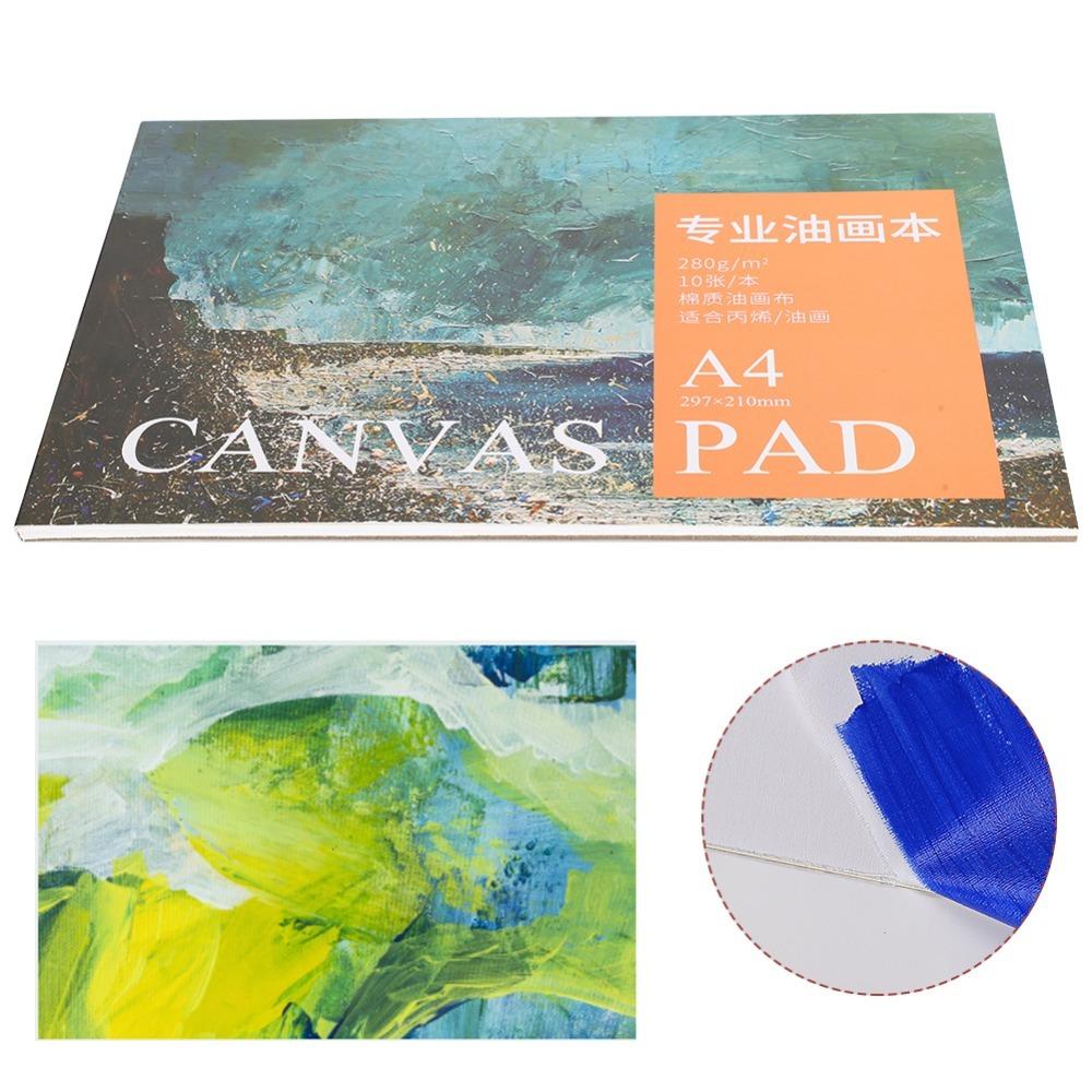 Cotton Material Acrylic Canvas Sheet 8.3 x 11.7in Oil Painting Paper Art Sketchbook Acrylic Art