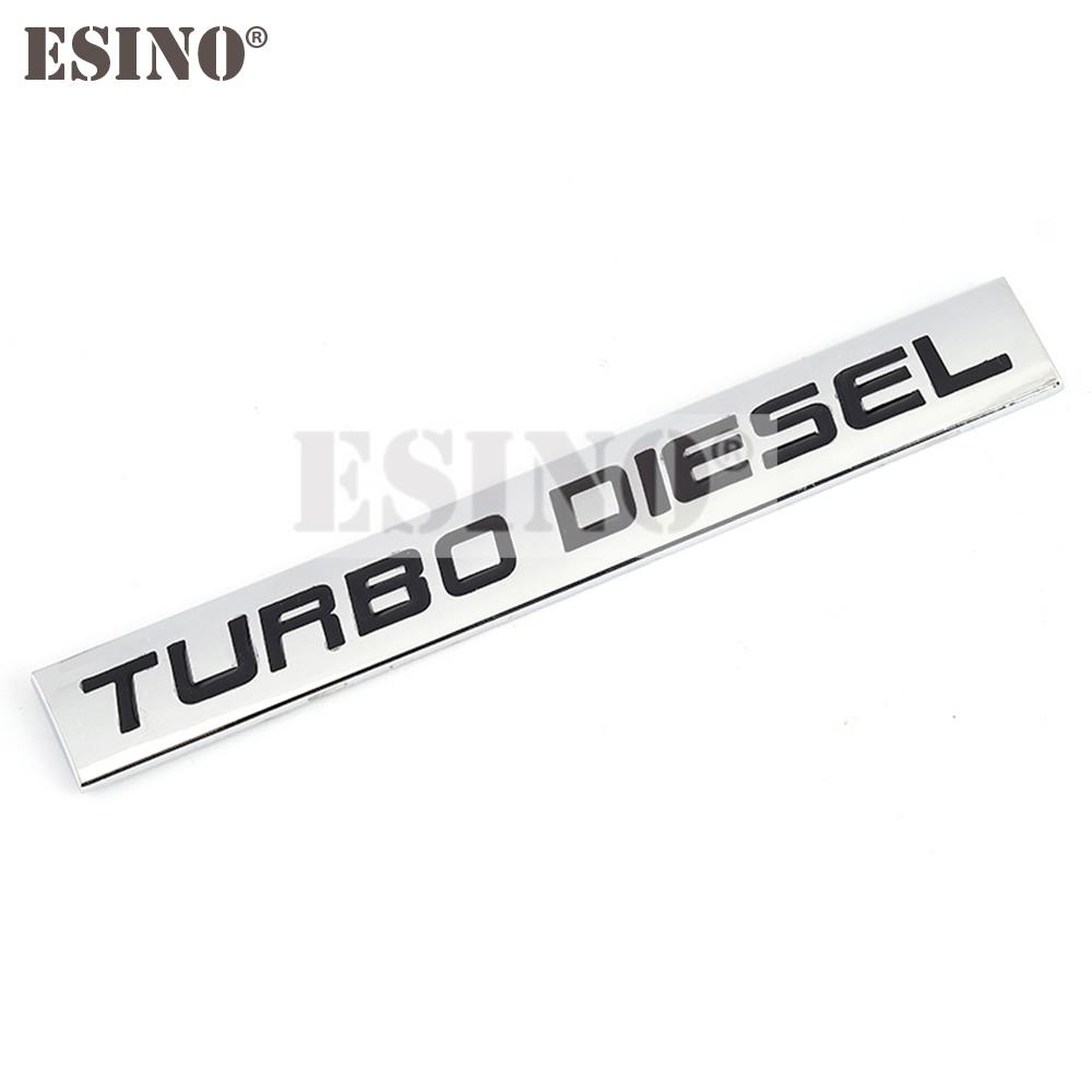 Car Styling Turbo Diesel Twin Turbo Turbocharged Supercharged 3D Metal Alloy Adhesive Emblem Sticker Car Body Badge