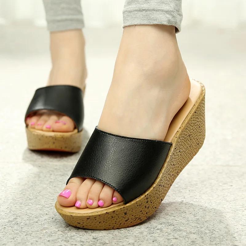 

Fashion New Genuine Leather Bohemia Summer Casual Leisure Women s Platform Sandals Wedges Beach Shoes Woman ladies shoes 2025 rty6 3