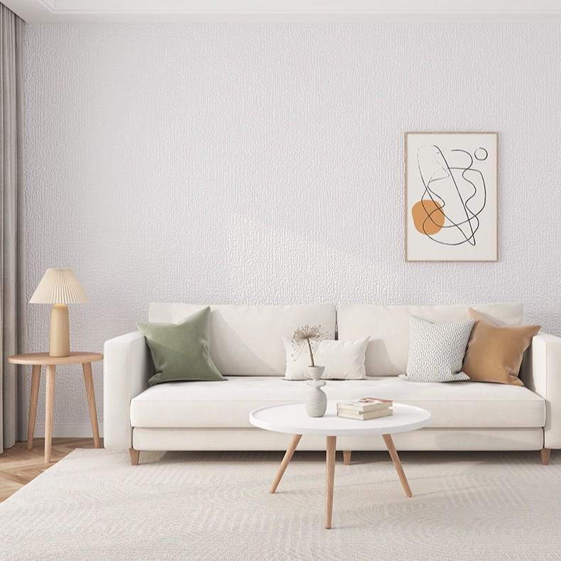 3D Self-Adhesive Waterproof Wallpaper Stickers for Dorms – White, Moisture-Proof Cover-Up