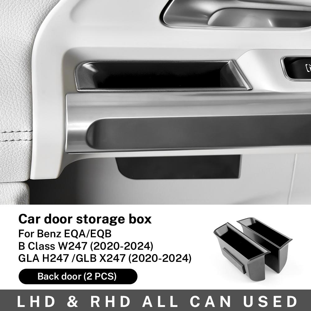 Car Door Storage Box for Mercedes Benz GLA GLB B Class H247 X247 W247 EQA EQB 2020-2025 2025 2025 Phone Card Holder Acessorios