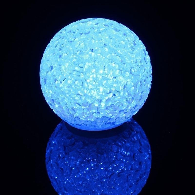 10cm Zmieniająca Kolor Kryształowa Kula LED Lampka Nocna Dekoracja Lampa Świeca Lampka Nocna