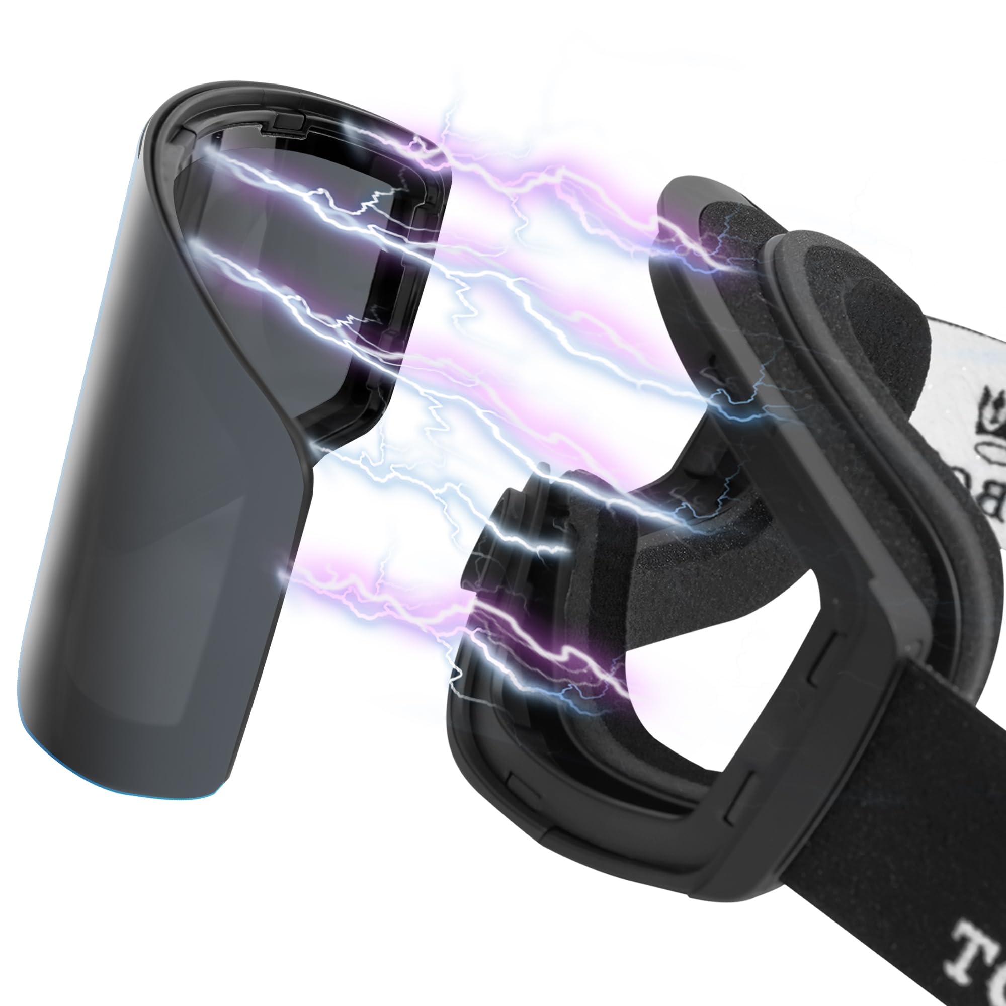 

Горнолыжная маска Torbollo с магнитными линзами из поликарбоната REVO, водонепроницаемая, с защитой от УФ-излучения, цилиндрическая, широкого обзора, OTG (для ношения поверх очков), для шлема. В комплекте: сменная линза, чехол для хранения и хранения.