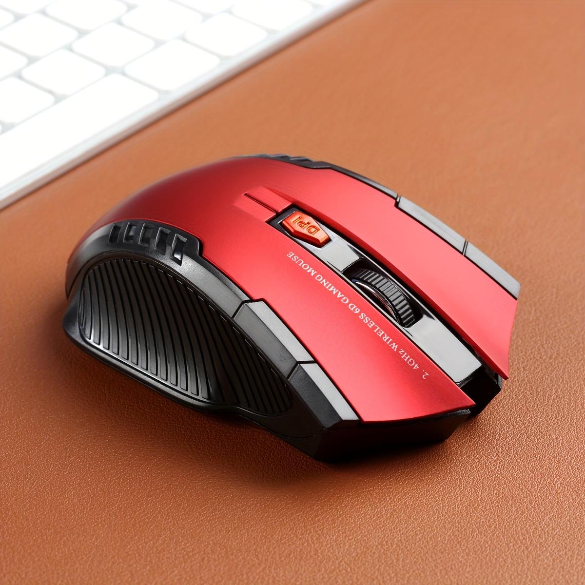 

Беспроводная мышь, 2,4 ГГц с USB Nano-приемником, оптическое отслеживание 800/1000/1200 точек на дюйм, совместима с ПК, Mac, ноутбуком, Chromebook красный