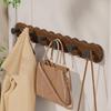 Wall Hangers Coat Rack, sturdy Duty Towel Holder, Door Mounted Walnut 3 Hooks