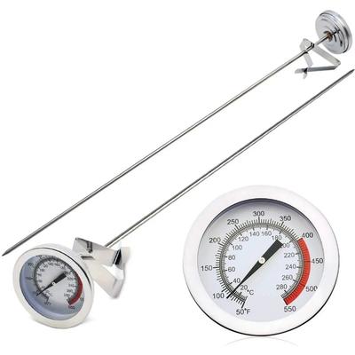 Outils de cuisine pratiques Acier inoxydable Huile de friture Friteuse Frites Frit Barbecue Thermomètre 50°-550°C Aile de poulet