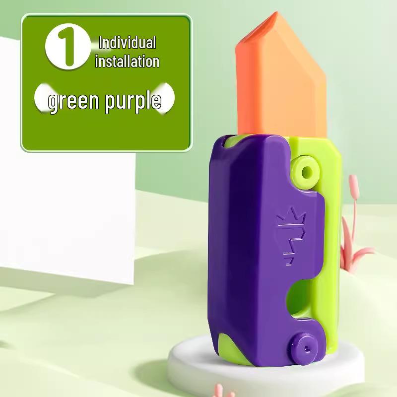 Mini Luminous Push-Pull Elephant Eraser for Students – No-Crumbs, Creative Radish Knife Style Eraser