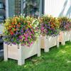 1Bundle Artificial Flowers Outdoor Greenery Shrubs Plants Fake Flower Wall For Office Home Living Room Wedding Garden Decoration