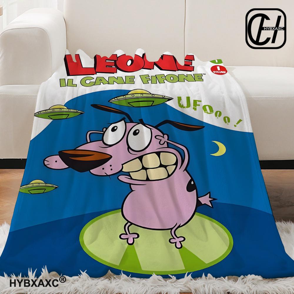 C-Courage The Cowardly Dog Printed Blanket Warm Soft and Comfortable Home Travel Blanket Sofa Bedding Cover Blanket Gift