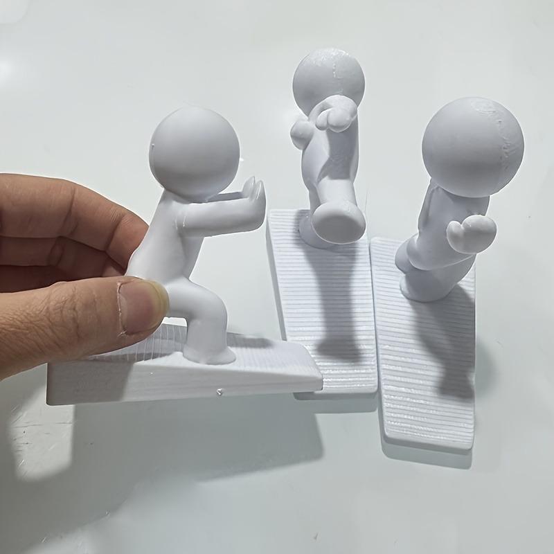 3Pcs Cute Decorative Door Stoppers, Non-slip Flexible Door Wedges for Home