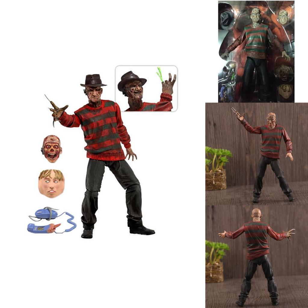 Ultimate Freddy Krueger 7" Action Figure Premium Nightmare On Elm Street Collectible