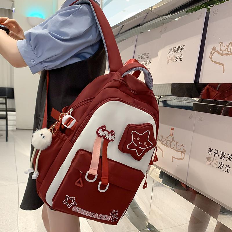 Schoolbags Children Elementary School Girls Junior High School Students High Value Ins Style Two Piece Backpack