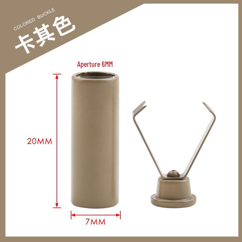 Colorful Metal Bell Cord End Clip for Hoodie & Hat Drawstrings - Spray-Painted Cord Lock Fixing Buckle.