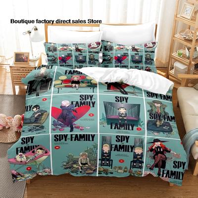 SPY×FAMILY Bedding Set Single Twin Full Queen King Size Bed Set Kids Bedroom Duvetcover Sets Anime SPY×FAMILY Bed Sheets Set