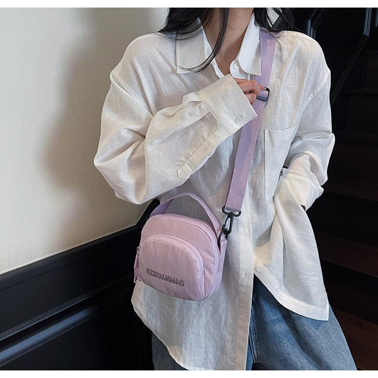 Summer New Women's Bag Canvas Bag Fashion Versatile Niche Shoulder Bag Girl Messenger Bag