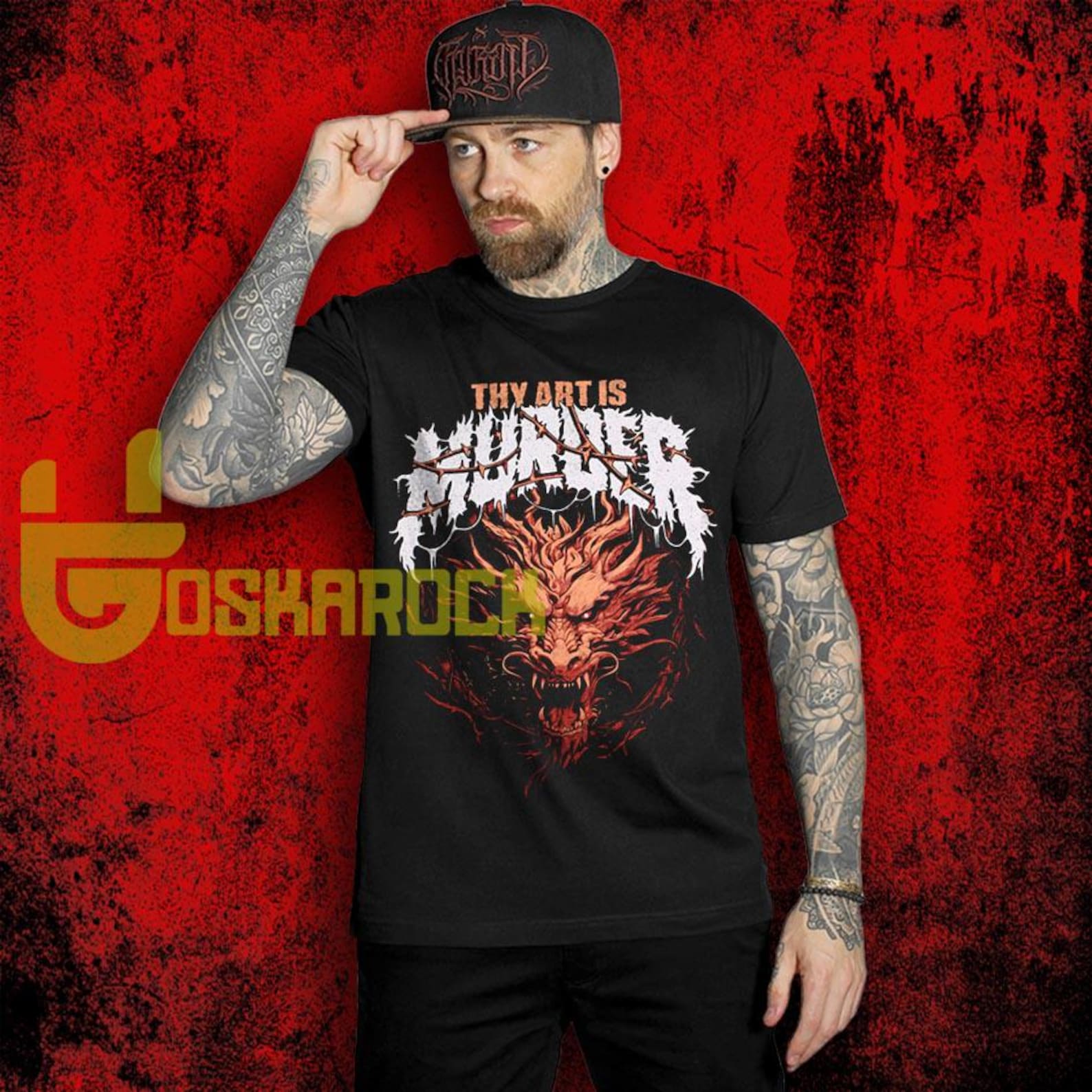 Thy Art Is Murder Band T shirt, Deathcore Band Tee, Extreme Metal Graphic T shirt, Heavy Dark Music Shirt, Unisex Band Merch L