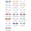 Retro Fashion Sunglasses Frameless Rectangle Gradient UV400 Women Summer Travel Metal Rimless