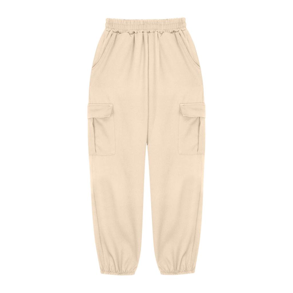 Spodnie Cargo dla Chłopców Spodnie Dresowe Luźne Spodnie Sportowe Rekreacyjne Elastyczny Pas Wygodne Spodnie do Biegania