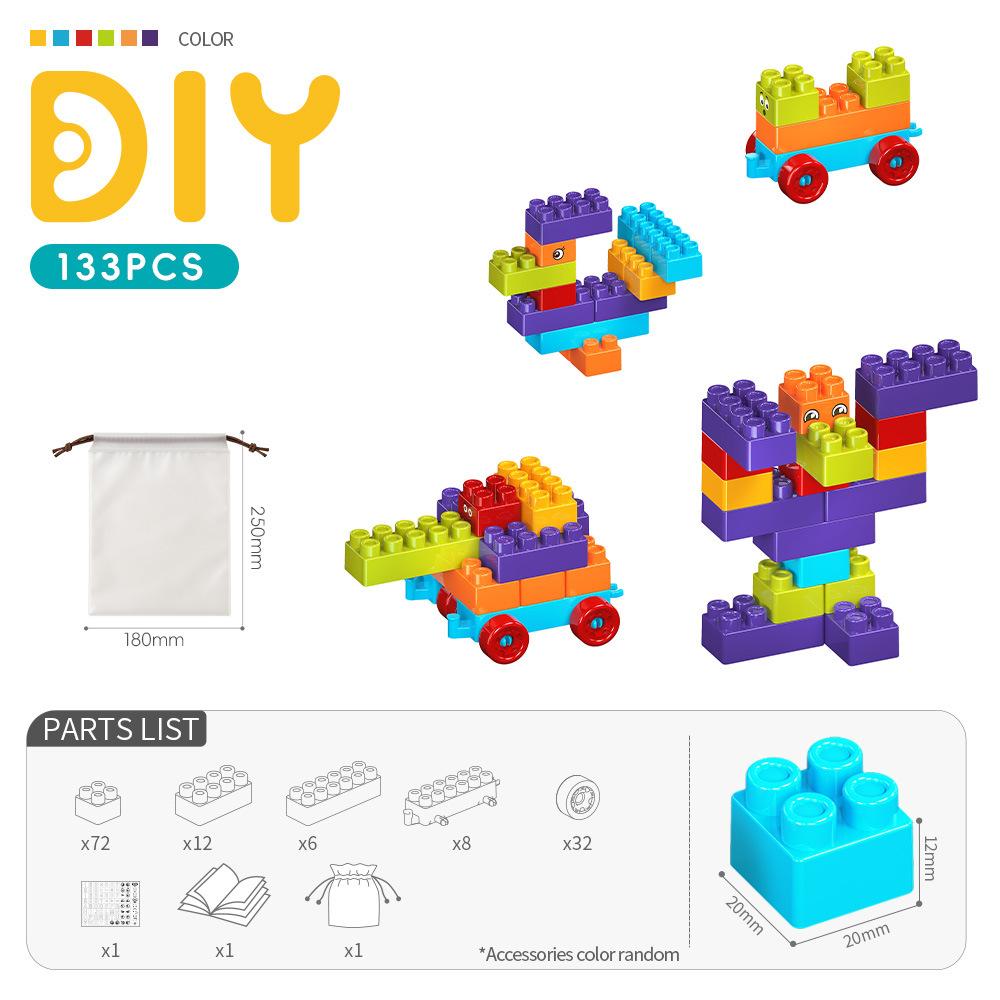 Fun Puzzle Table Building Block Set For Children s Concentration Exercise Early Education Toys For Ages 3-6
