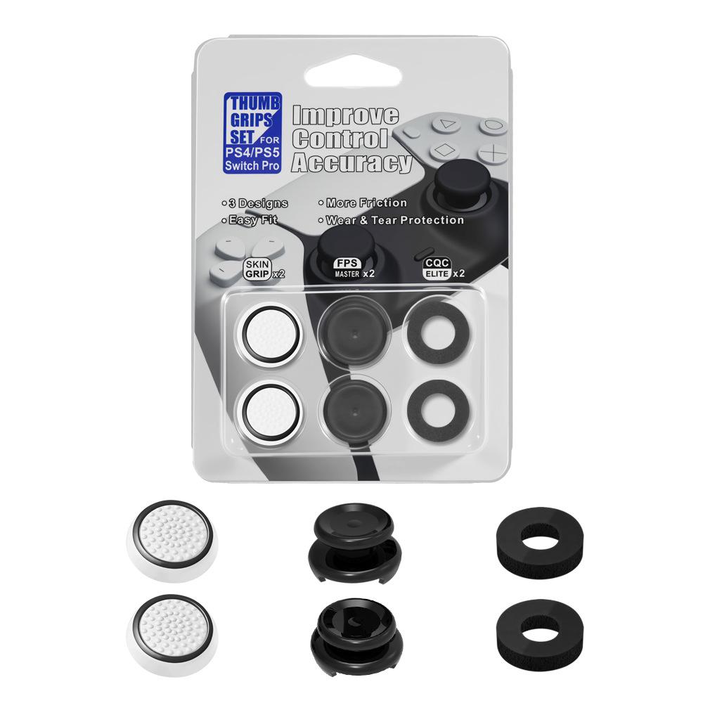 PS5 Controller Silicone Joystick Heightening Cap - Anti-slip, High/Low Combo for Enhanced Grip