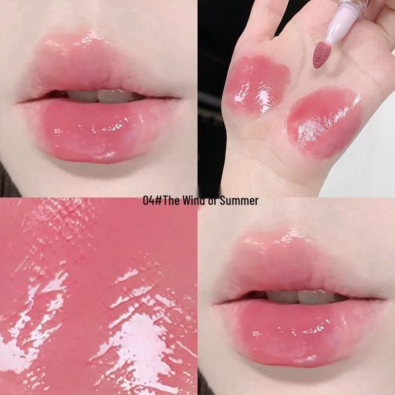 Gege Bear Hydrating Lip Gloss & Long-Lasting Plump Lipstick Gift Set