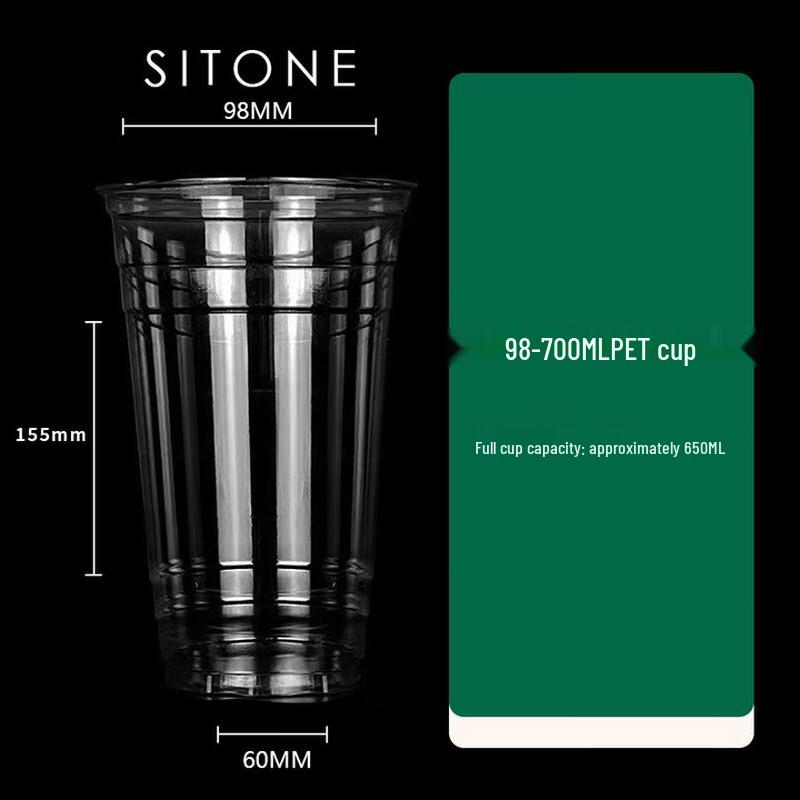 Pabei 700ml Disposable PET Beverage Cups