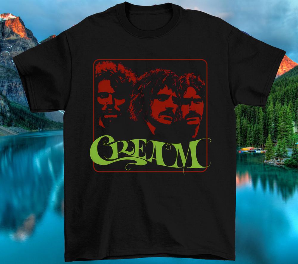 Cream Band Black Cotton Size S-4XL T shirt Tops Tee