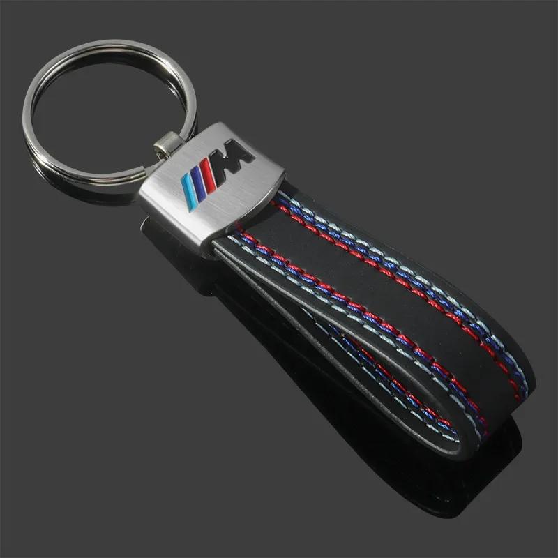 Car Sticker Hot 2025 Metal Leather Car Logo Key Chains Emblem Key Rings For BMW M X1 X2 X3 X5 X4 X6 X7 G30 G20 G32 G11 G12 F40 F