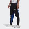 adidas Sports Casual Long Pants Black Blue Colorblock Men's GM6544