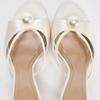 Fashion Luxury String Bead Brand Designer Slippers Women High Quality Satin Narrow Band Slide Sandals Elegant Open-toe Party Dress Shoes