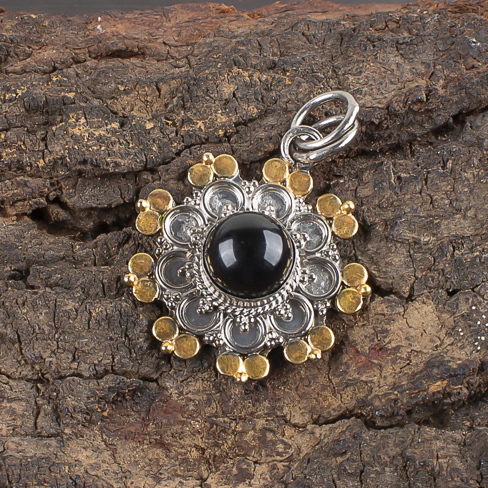 Black Onyx Jewelry, 925 Solid Sterling Silver Pendant Handmade Gemstone Jewelry, Gifts For Attractive Pendant Gift For Her