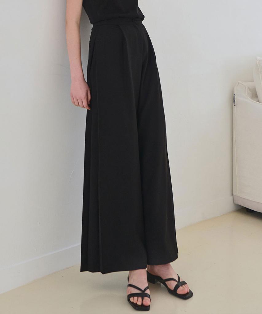 SLOWLOLLI Clean Line Wide Slacks_3 Colors