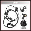 1 Pair Rear Left Right ABS Speed Sensor for Mitsubishi Lancer 2009-2015 for Mitsubishi Outlander 2007-2015 No.4670A583/4670A584 Durable Material