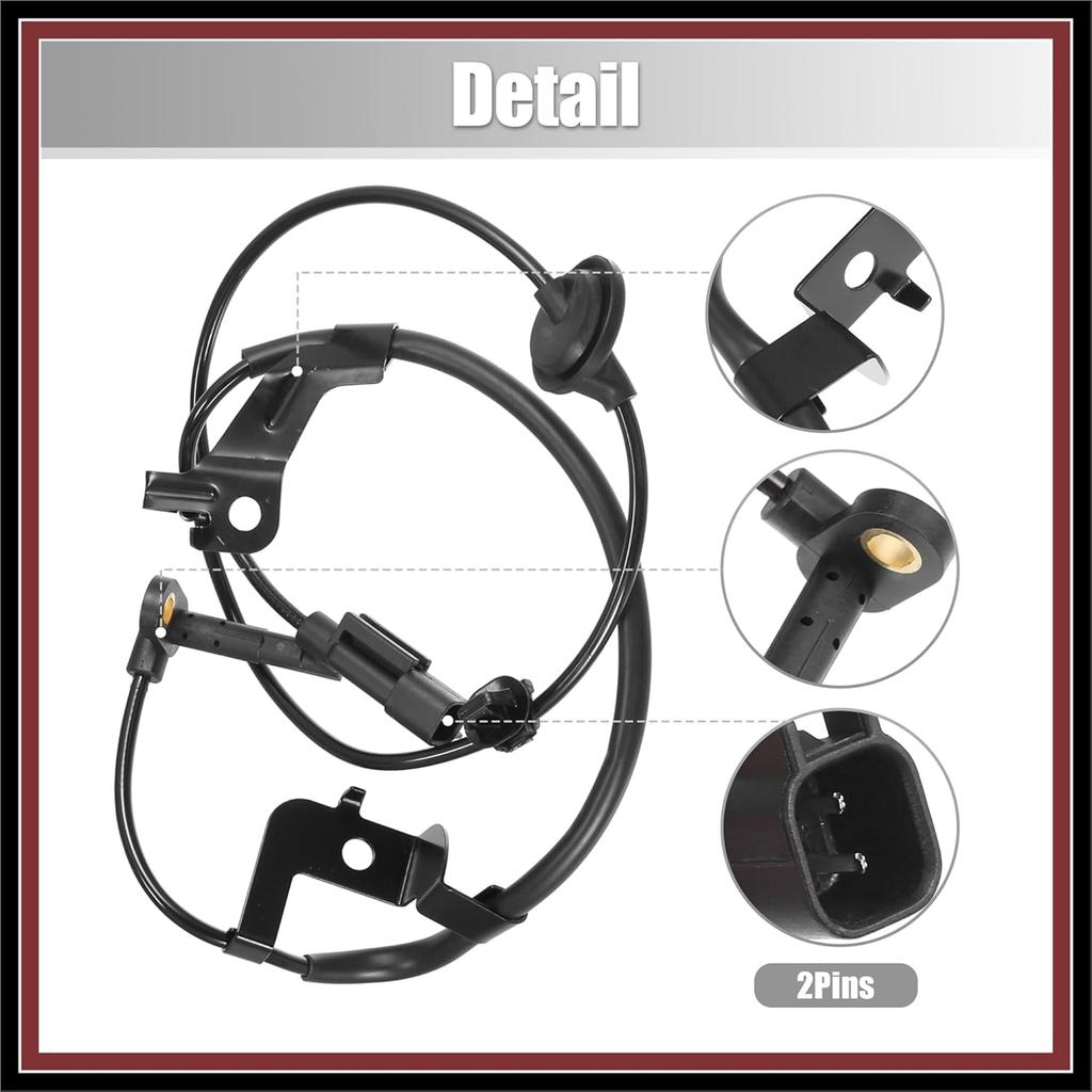 1 Pair Rear Left Right ABS Speed Sensor for Mitsubishi Lancer 2009-2015 for Mitsubishi Outlander 2007-2015 No.4670A583/4670A584 Durable Material