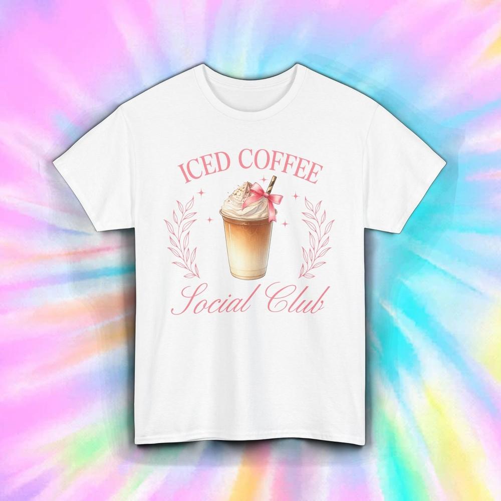 

Iced Coffee Shirt Social Club Funny Caffeine Lover Aesthetic Tee S-5XL M
