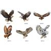 Waterproof Bird Scarer Simulation Owl Pest Control Bird Scare Pendant With Bell With Reflective Hanging Bird Repellent Courtyard
