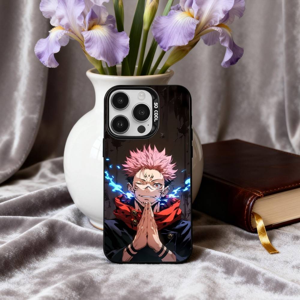 R-Ryomen S-Sukuna J-J-Jujutsu K-Kaisen-N Phone Case For iPhone17,16,15,14,13,12,11 Plus,Pro Max Black Candy silver phone case iPhone13PRO