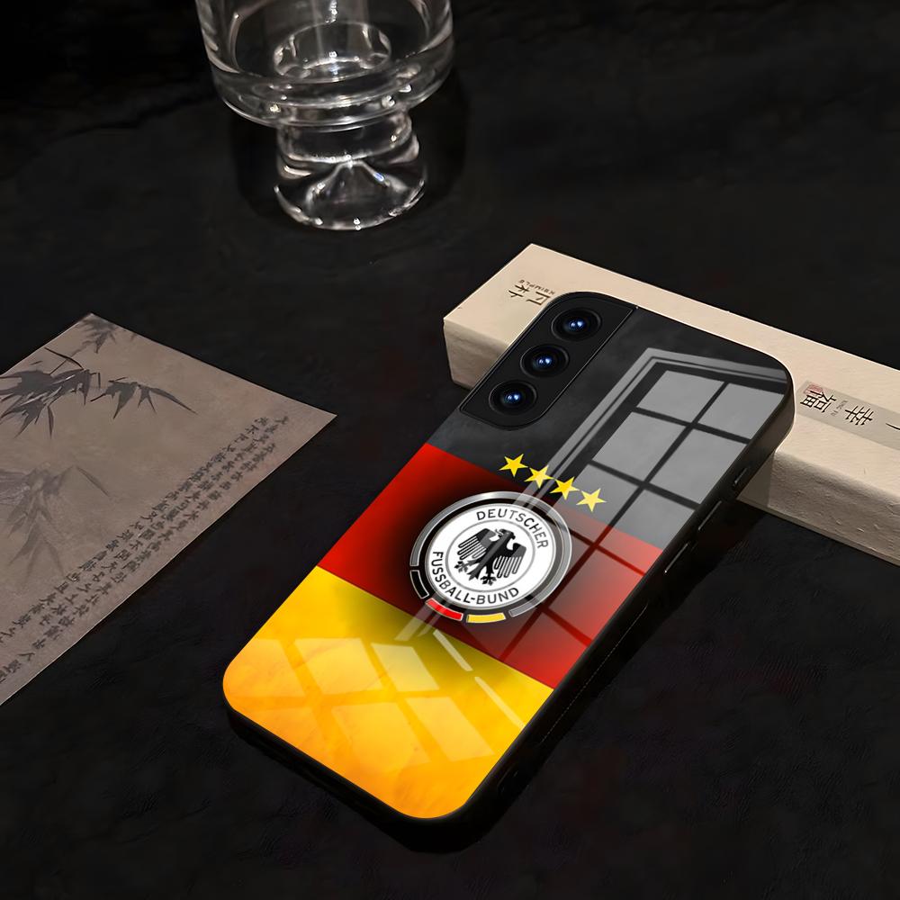 Custodia per Telefono Emblema Bandiera Tedesca Per Samsung S 25 26 24 23 22 21 Ultra 10 Plus A16 Pro Fe 20 Note 34 S30 Vetro Antiurto