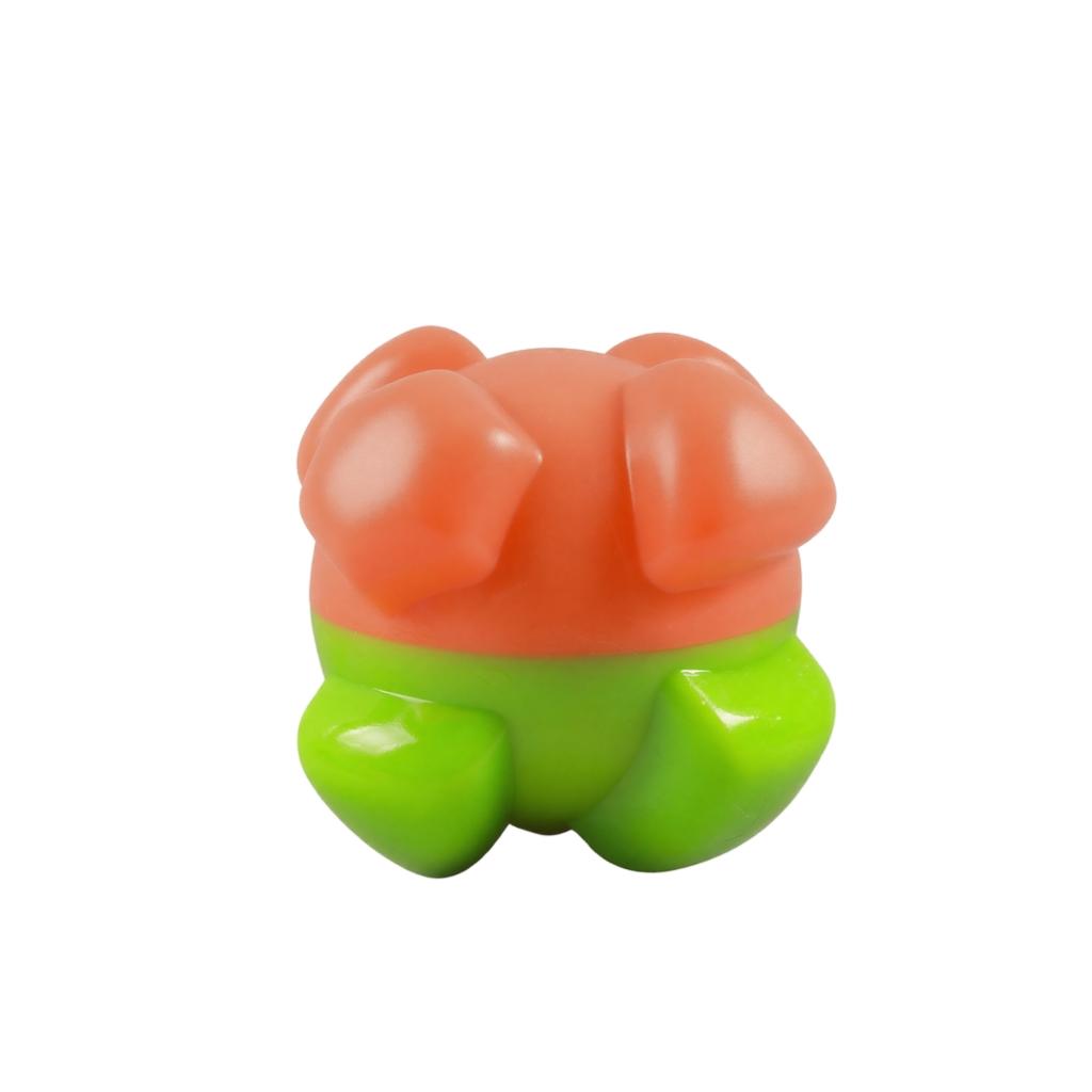 Durable Rubber Squeaky Dog Toy for Chewing and Teething Interactive Sound Ball for Pet Dental Care and Playtime Activities