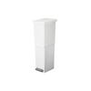 TONBO Shinki Gosei Neo Color 2-Tier Slim Pedal Trash Can, 36 Liter, White, 23.5cm (W) x 33.5cm (D) x 80.5cm (H), with Lid, Made in Japan