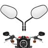 Pair Motorcycle Rearview Mirror Handlebar End Side View Glass Fit for Touring Glide 96‑17