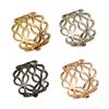 Hollow Flower Scarf Ring Stylish Rhinestone Scarf Slide Ring Elegant Silk Scarf Ring for Women Shirts Shawls Neckerchiefs
