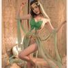 Chinese Hanfu Classical Gauze Dress Woman Sexy Lingerie Green Bow Erotic Temptation Split Skirt Charm Sexy Costume Adult Outfit