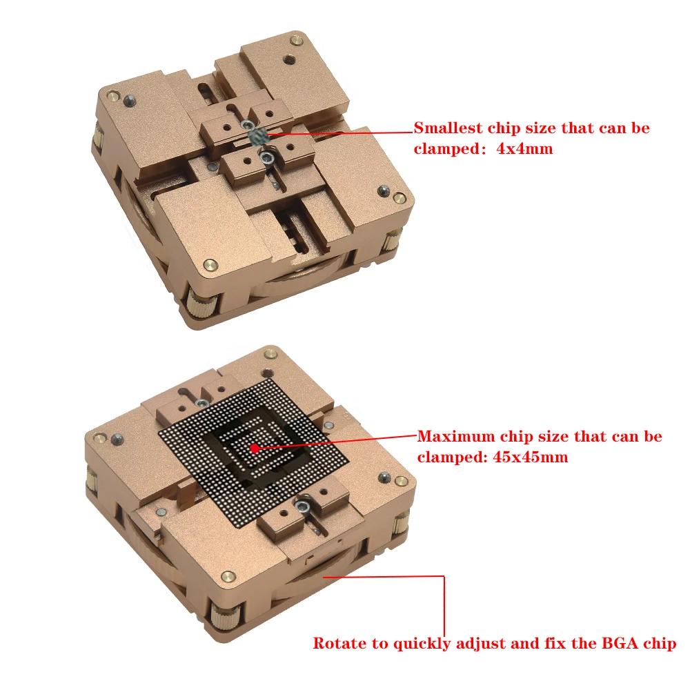 Aluminium Alloy BGA Reballing Station Kit BGA Reballing Station BGA Universal Reballing Station 80/90MM Reball Fixture Magnet