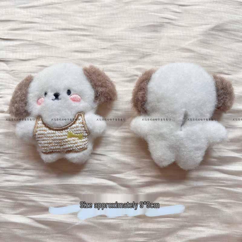 Cute Cartoon Puppy Heart Doll Vest Backpack Pendant Brooch Accessories