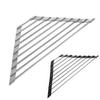 Roll Up Folding Dish Drainer Mat Stainless Steel Sink Organizer Triangle Dish Drying Rack  Kitchen